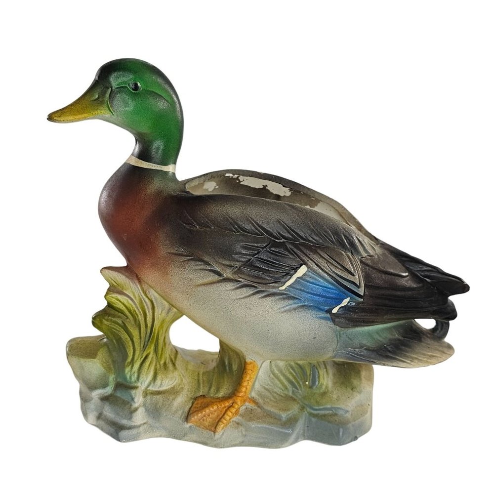 Vintage Inarco Japan Mallard Duck Planter E905 *Chip*